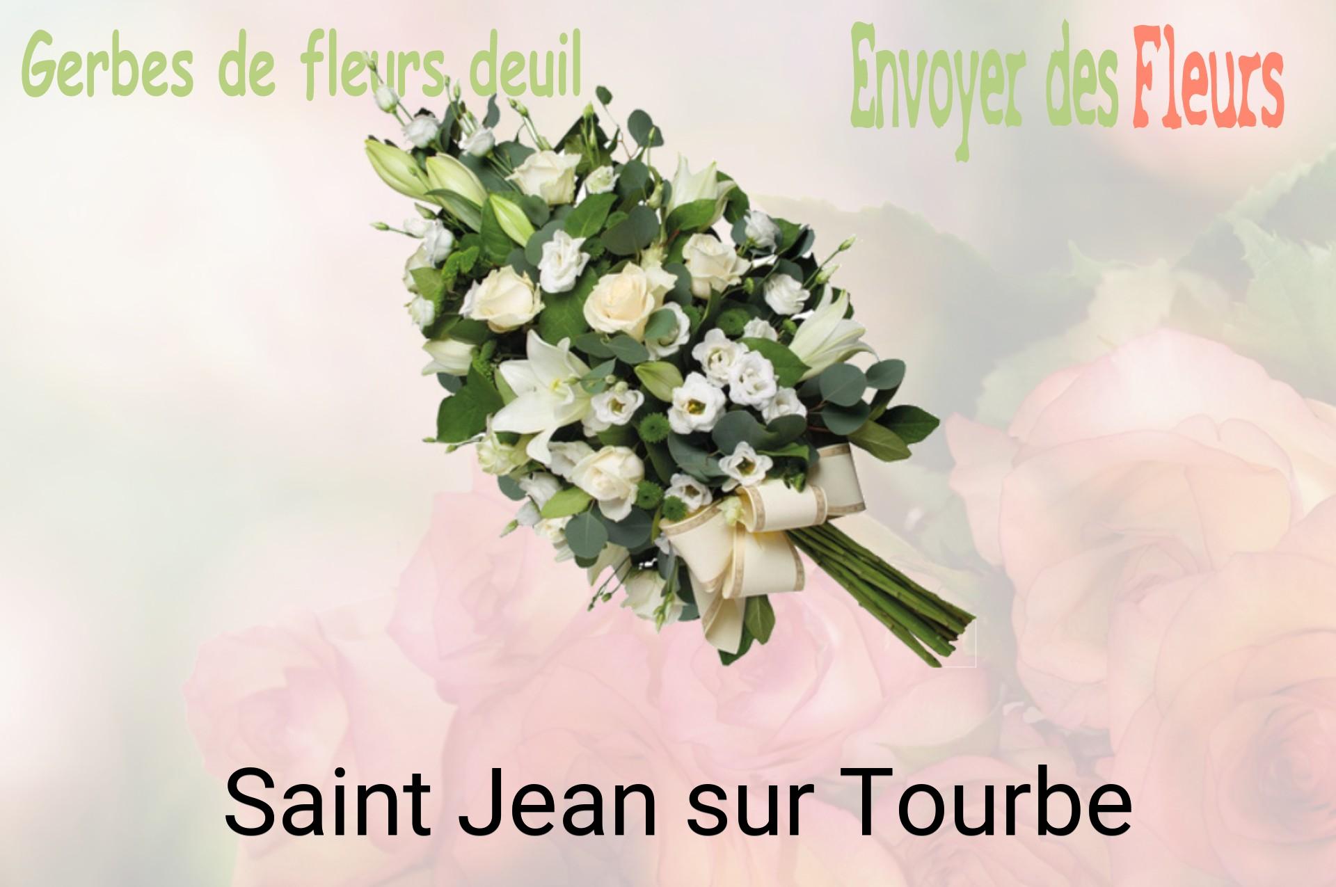 Gerbe de fleurs de deuil livrée à Saint-Jean-sur-Tourbe